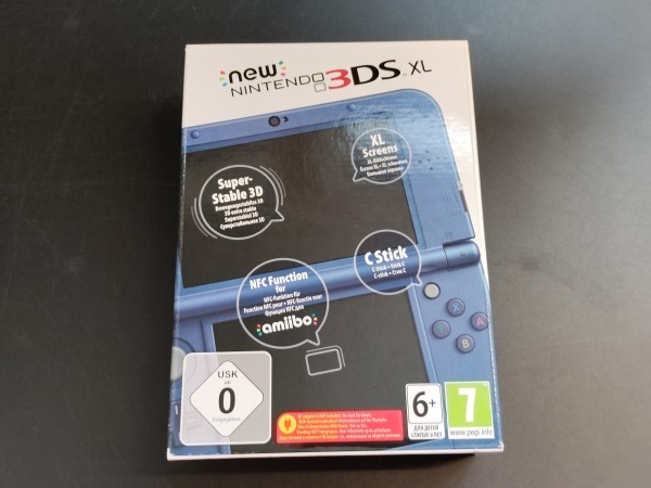 New Nintendo 3DS XL Metallic Blau OVP