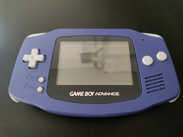 Game Boy Advance Lila Frontlight-modded